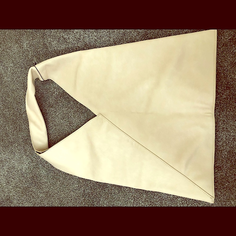 Faux leather reversible purse.